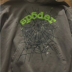 Green and Black Graphic Hoodie